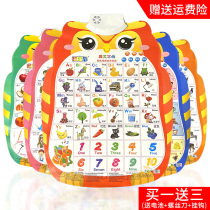 Young children Enlightenment sound wall chart baby voice early education voice literacy pinyin point reading alphabet wall sticker toy