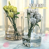 Wakeup Bucket Transparent large number French style Home deep water Large acrylic adoptive inserts vase plastic flowers flower shop special