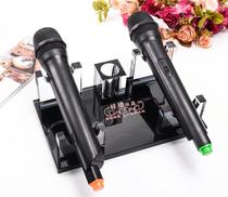 Crystal microphone holder KTV hotel supplies wireless wired microphone holder microphone holder microphone holder desktop BBS