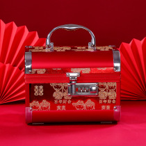 Aluminum alloy jewelry box wedding gift creative festive jewelry box bride jewelry gift box dressing box