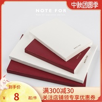 NOTE FOR gift hand account book inner core A6A5 hand account dot matrix blank square book notebook simple retro inner page female students