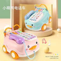 Childrens simulation telephone landline baby puzzle music early education 0-1-3 years old boys and girls baby toys-12 months