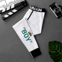 Autumn Winter Thin mens autumn pants mens pure cotton warm mens slim fit youth line pants 2021 new personality wave beating bottom pants