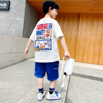 Childrens clothes boy Summer clothing suit 2022 New handsome Childrens Summer Network Red and Korean version Chaude Two sets