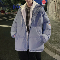Fake two pieces of cotton clothes men 2021 autumn and winter Tide brand Joker padded padded clothes ins Super fire padded jacket