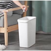 The slit trash can is super narrow 10cm press type clip gap trash can toilet paper basket with cover pull grade