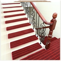 Solid color mat custom soundproof American Gold walkway staircase carpet cutting glue free self-sticking hotel cement staircase