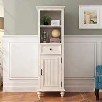 American bathroom solid wood side cabinet toilet cabinet locker living room bedroom study storage cabinet wine cabinet