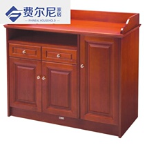 Restaurant suite cabinet door storage table mobile service cabinet restaurant tea service desk hotel solid wood tea cabinet