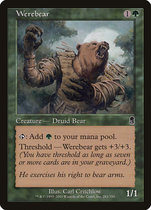 MTG Magic ODY Bear Man Werebear Green Iron 282 English