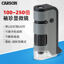 American Carson Carson Portable Microscope High HD Students Children Exploration Section Students Handheld