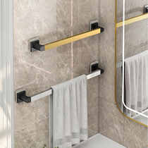 Towel Rack Substiletto Washroom Wall-mounted Bathroom Towel Single Pole Shelve Toilet Bathroom Accommodating Hanging Rack