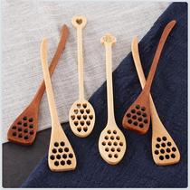 Creative honey spoon coffee mixing spoon long handle stirring rod wooden mixing stick multi-purpose simple mixing spoon