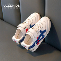 Ghost Tsuka Tiger Girl Shoes Sports Two Cotton 2021 Autumn and Winter New Boys Childrens Shoes Childrens White Plus Velvet Agan Shoes