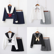 JK Uniform Dress Genuine children female sailor suit with full set of spring and autumn season primary school childrens class school wind school uniforms