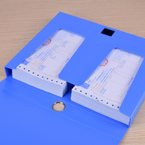Bailiwen VAT special invoice box Accounting supplies Office work vouchers Invoice folder storage box Documents Financial receipt data storage folder Document file box thickening