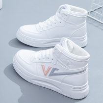 Autumn high-top shoes women 2021 New Joker explosive small white shoes thick-soled ins autumn winter board shoes casual sneakers