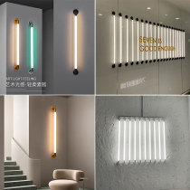 t8 color led decorative lamp tube long window signboard exhibition decoration horizontal vertical hanging wall lamp 360 degrees luminous