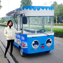 Snack truck multifunctional dining car breakfast fried string cart stalls equipment ice powder milk tea cold skin electric four wheels