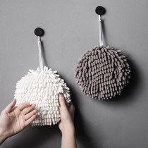 Japanese-style chenille handball towel kitchen thickened absorbent quick-drying toilet cute rag Nordic