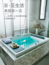 Anwar bathroom double independent bathtub home adult heated massage acrylic Net red bathtub project inlay