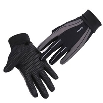 Men's and women's cycling full finger non-slip breathable summer sunscreen thin gloves driving cycling silicone outdoor sports touch screen