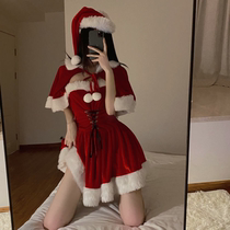 Christmas womens sexy uniform skirt sex theme big winter shirt Party fat mm set autumn 2021 New