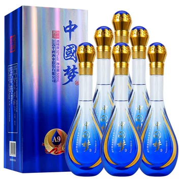 濃香型白酒 中国梦ギフトボックスセット アルコ一ル分52度500ml 未開栓