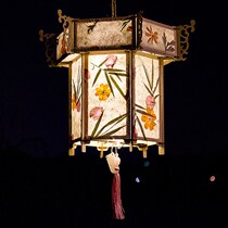 New Creative Mid-Autumn Festival Handmade Diy Lantern Ancient Wind Hanfu Diy Hand Lanterns Palace Lanterns Flower And Grass Paper Lanterns
