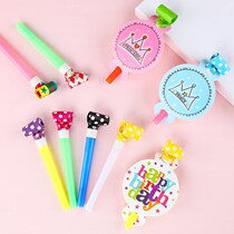 Blowing rolls blowing dragons whistles childrens toys birthday parties fun creative Horn telescopic whistle
