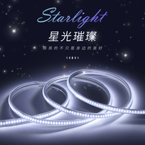 led light strip 220V living room household ceiling self-adhesive color soft light bar outdoor super bright Waterproof Long Line light decoration