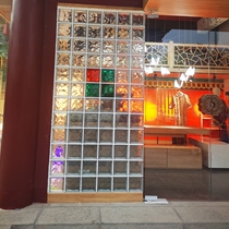 Cloud ice crystal pattern Kitchen translucent bar glass brick creative partition wall Hot melt entrance bedroom wall brick transparent