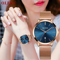  Niche brand-name watches Female ins wind light luxury simple temperament Student waterproof ultra-thin womens watches Top ten brands