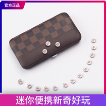 Mini Chinese chess portable set magnet trumpet folding creative board magnet stone pawn beginner children