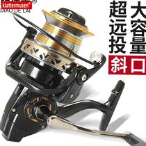 Fishing de lai yu lun metal fishing vessel lu ya spinning wheel pao gan rod round yu xian lun yuan tou lun