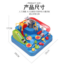 Childrens toy car through the big adventure shaking sound with the same track train 3-4 years old girl baby 6 boys puzzle