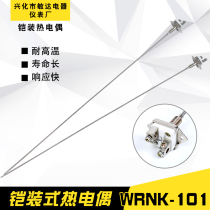 Armored thermocouple WRNK-101 factory direct thermal resistance temperature sensor K type simple armored couple