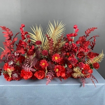 Simulation flower wedding flower row hanging flower decoration flower high-grade floral ornaments wedding fake flower bouquets