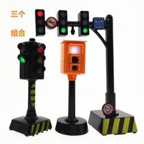 Traffic sign toy building blocks childrens car safety sign kindergarten middle class construction area material puzzle area