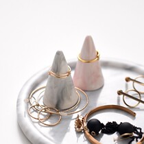 Todays Shijue pure copper cone ring ring support metal antioxidant jewelry display props creative jewelry storage rack