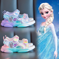 Girls sandals 2021 new fashion large princess shoes children summer shoes little girl Elsa frozen shoes
