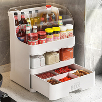 Multifunctional seasoning box storage rack seasoning bottle storage rack seasoning tank storage box condiment kitchen supplies set