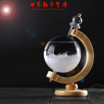 Weather forecast bottle storm weather Net Red office desktop decoration creative small ornaments Crystal birthday gift girl