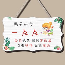Girls room decoration pendant ins bedroom hanging learning famous saying fresh students inspire children on the wall creative tide