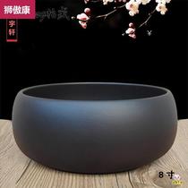 Ashtray Special Size Purple Sand Anti-Fly Ash Home Living Room Tea Table Creative Retro Office Small Code Ceramic Smoke Cylinder