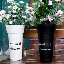 Wakeup Bucket Transparent Large Number Method Home Deep Water Cylinder High Acrylic Raising Inserts Vases Plastic Flowers Flower Shop Special