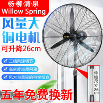  Luxury large industrial fan high-power floor fan powerful household commercial floor fan large air volume horn fan