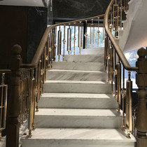 Jie Sheng villa retest stairs whole house custom pure solid wood beech minimalist postmodern Chinese style column JS-LZ008