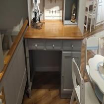 Right angle desk 6K10 - (smoke cloud ash)