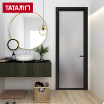 TATA wooden door kitchen bathroom door aluminum alloy glass door balcony custom sliding door toilet sliding door LB005